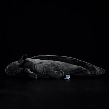 Realistic Black Axolotl Stuffed Animal Plush Toy
